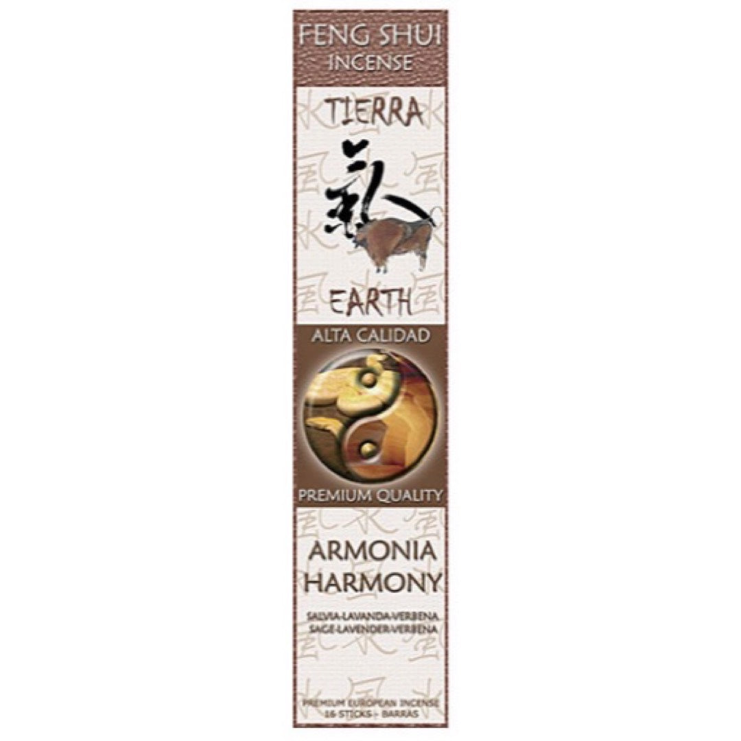 Earth Harmony Feng Shui Incense Sticks Sage Lavender Verbena Flowers by Flaires - 3 PACK