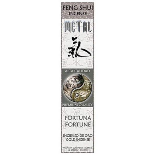 Metal Bring Fortune Feng Shui Incense Sticks Frankincense Myrrh Flaires - 3 PACK