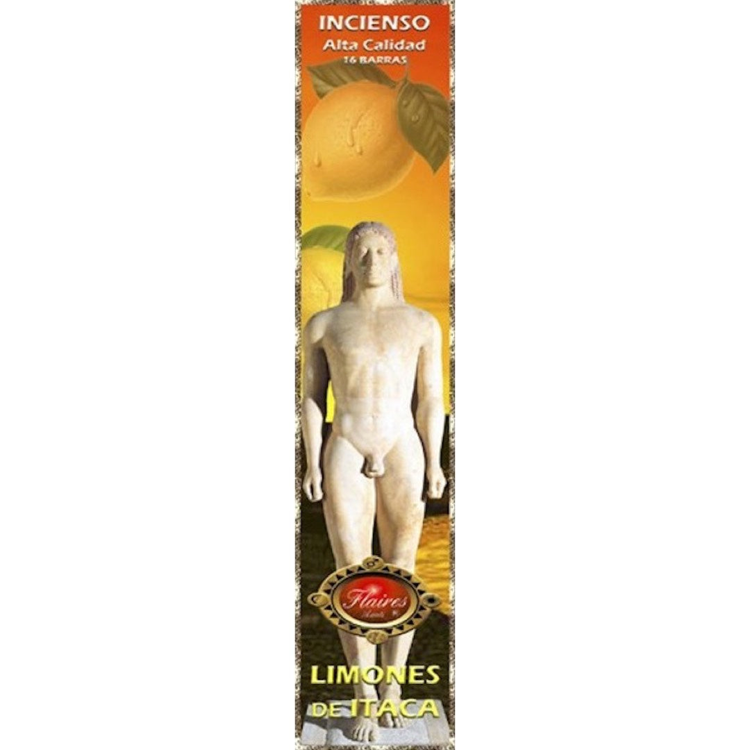 Greek Ithaca Lemons Citrus Ancient Recipe Incense Sticks by Flaires - 3 PACK