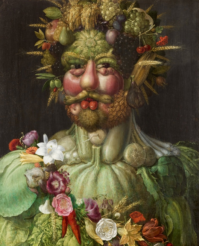 Vertumnus Portrait Made from Fruits and Vegetables Statue by Arcimboldo