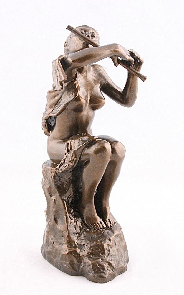 Woman Playing Flute Player Statue by Camille Claudel