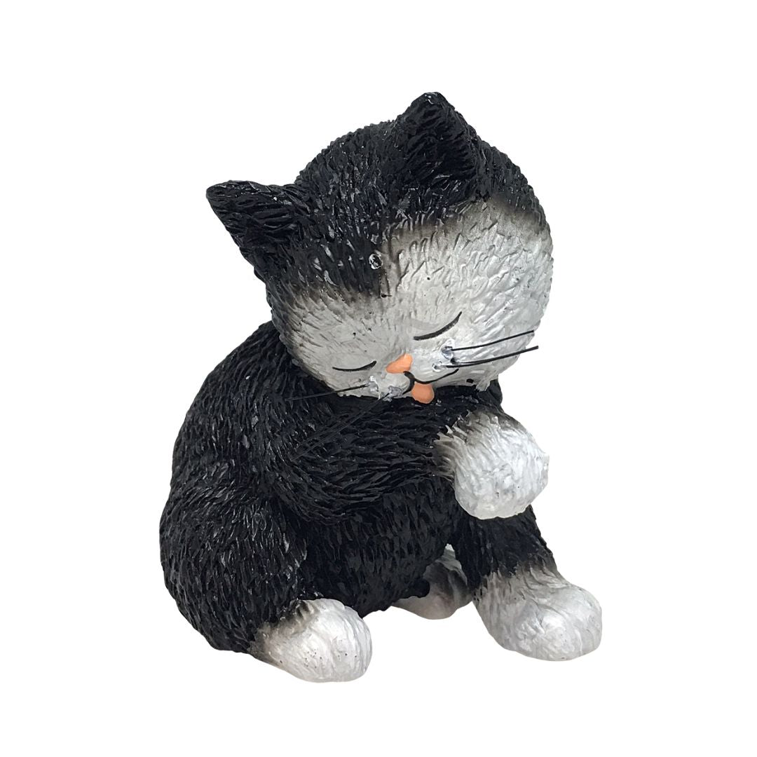 Dubout Kitty Wash Young Cat Licking Fur Statue - Special Order