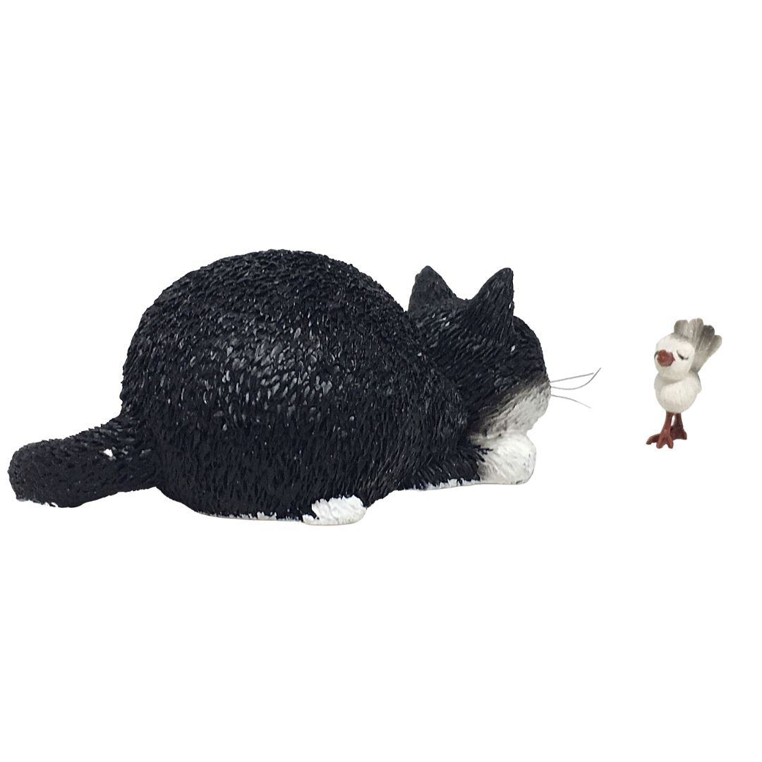 Dubout Got You Cat Watching Bird Pair of Two Figurines - Special Order