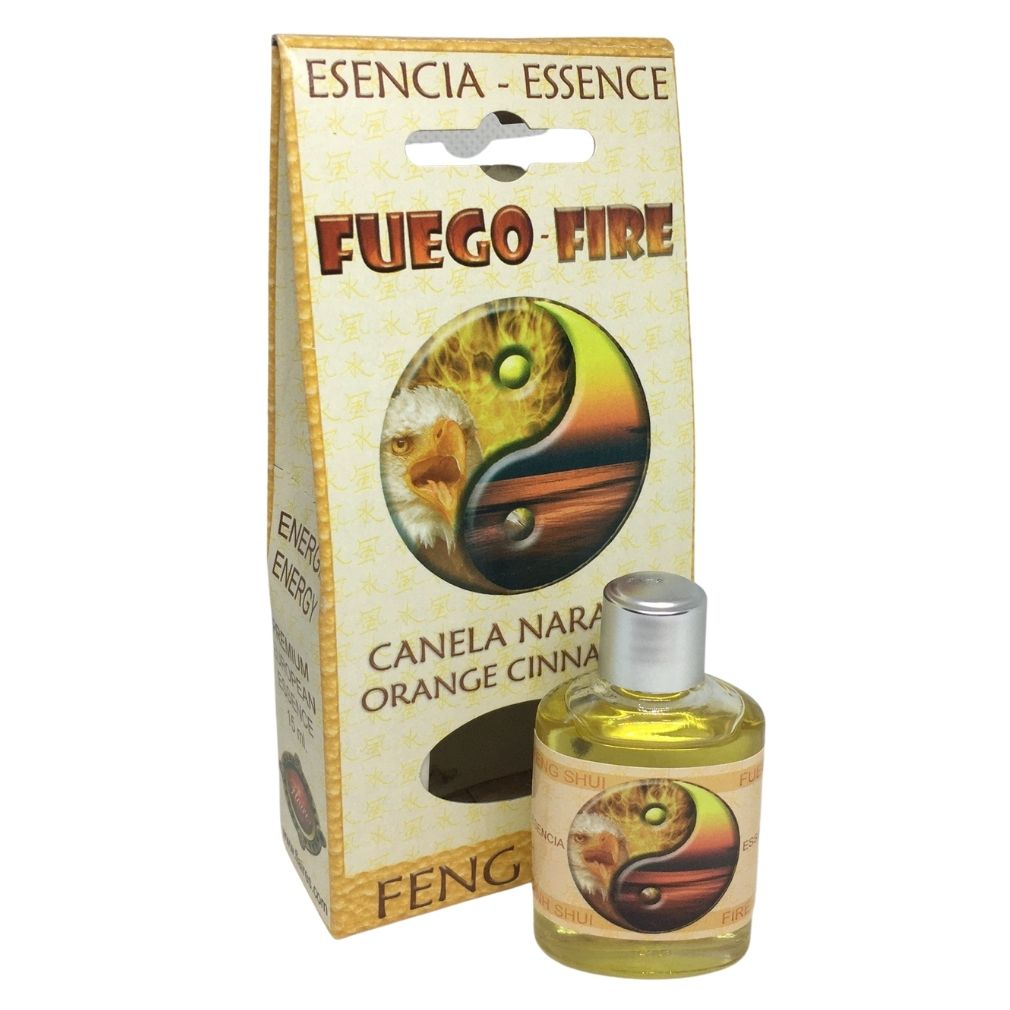 Feng Shui Fire Energy Orange Ceylon Cinnamon Essential Fragrance Oils by Flaires 15ml