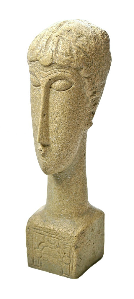 Modigliani Head, Inscripted Base, 8in.H - Medium - MO08