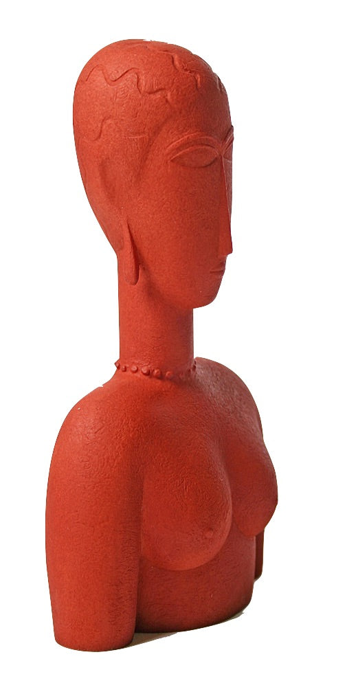 Modigliani Abstract Female Bust, Red - MO14