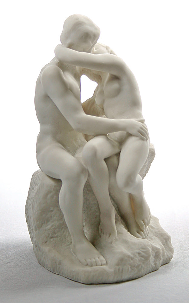The Kiss Statue by Rodin, White - Small