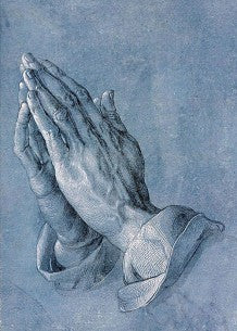 Praying Hands of an Apostle by Durer Statue